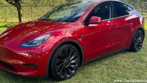 TESLA MODEL Y 2021 5YJYGDEF4MF195045 image